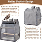 Bird Carrier Travel Cage, Airline Approved Bird Carrier Backpack with Wooden Stand Perch & Tray, Breathable Pet Travel Cag