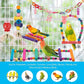 Bird Cage Toys for Parrots Wood Birds Swing Reliable Chewable Bite Bridge Wooden Beads Shape Parrot Toy 11pcs Bird Toys parrot