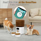 Smart Pet Feeder with Dual Bowls - 5L Transparent Storage, WiFi APP Control, Automatic Timed Dispensing for Cats & Dogs, Battery