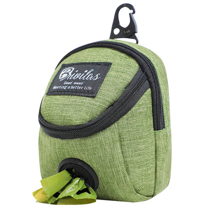 Portable Dog Treat Pouch – Waist Bag with Poop Bag Dispenser